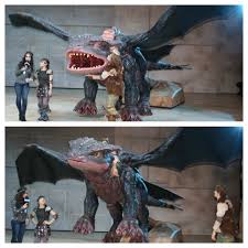 It covered dragon training with gobber, hiccup shooting down toothless, the pair bonding, discovery of the red death, battle, and hiccup waking up with a lost limb and finding his village has finally accepted the dragons. How To Train Your Dragon Live Backstage Oc Mom Blog