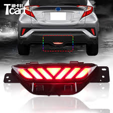 With reverse polarity protection and open circuit protection. Tail Lights Red Led Rear Bumper Fog Light Tail Brake Lamp For Toyota Chr C Hr 2017 2018 Automotive Pietromessineo Com