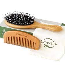 Specific hair types need specific hairbrushes. Buy Bristle Hair Brush For Men S And Women S Hair Boars Hair Brush For Thick Thin Curly Fine Hair Detangling Brush Set With Wooden Hairbrush Bamboo Comb And Travel Bag Online
