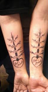 46 Ideas Family Tree Tattoo With Names Kids Tattoos For Kids Tattoos For Childrens Names Family Tattoos