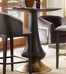 wide round bar height dining table