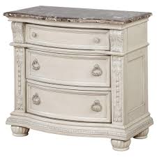 4.3 out of 5 stars. Crown Mark Stanley Traditional Nightstand With Marble Top Royal Furniture Night Stands