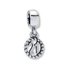The little card opens to reveal a birthday message. Pandora Dangle Charm 21 Sterling Silver No Returns Or Exchanges Jared