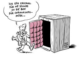 Lockdown bis 2021 und massive kontaktbeschränkungen drohen! Karikatur 2021 Archive Glucklicher Montag