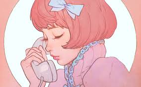 We hope you enjoy our growing collection of hd images to use as a background or home screen for your smartphone or computer. Bj13 Pink Phone Girl Cute Anime Drawing Art Ilya Wallpaper