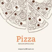 Pizza Sketch Background Sketch Background Pizza Box Design Pizza Drawing