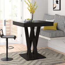Can seat four bar stools, and its pub height makes it the gathering place for standing guests too. High Glossy Tall Bar Kitchen Breakfast Table Coffee Dining Wine Storage Rack