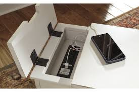 Laflorn Chairside End Table With Usb Ports Outlets Ashley Furniture Homestore End Tables Ashley Furniture Homestore Usb