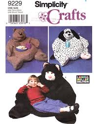 Animal Bean Bag Chair Pattern Simplicity By Finickypatternshop 12 00 Bean Bag Chair Pattern Stuffed Animal Bean Bag Sewing Stuffed Animals