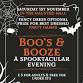 Boo's & Booze in the Haunted Hall. Ticket event - 1 School Ln, Blymhill Event Image