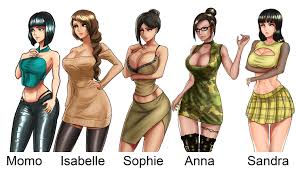 Girls from my past adult games by erodraw 
