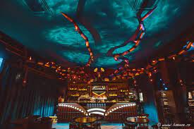 Steampunk Interior Transforms Bar Into Mythical Underwater Lair Steampunk Interior Steampunk Bar Bar Interior Design
