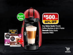 I recomend dolce gusto by arno makes an incredible coffe and also. Checkers Mega Weekend Starts This Friday 14 December