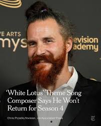 Cristóbal Tapia de Veer, who composed the eerie theme song for "The White  Lotus," will not be back for the fourth season. "I don't think everybody  was really aware of how attached