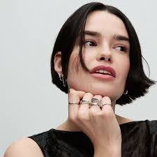 Distanz Ring Cavill Silberring Geformter 925 Sterling Silber Bandring, Nan  Sterling Ring