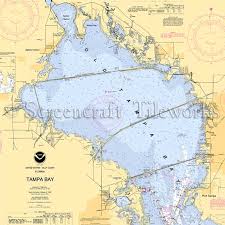 Florida Tampa Bay Nautical Chart Decor