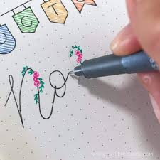 Sketch the alphabet in upper and lowercase using a pencil. 11 Simple Hand Lettered Fonts For Your Bullet Journal Little Miss Rose