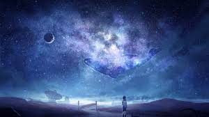 1024 x 587 jpeg 83kb. Anime Sky Milky Way Stars Anime Boy Dog Moon Galaxy Wallpaper For Laptop Anime 1920x1080 Wallpaper Teahub Io