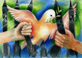Art For Peace Contest Let Peace Fly Peace Poster Drawing Competition Art Contest