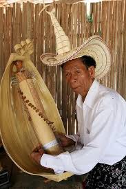 Rotenese Man Playing Traditional Music Instrument Sasando Rote Island Indonesia Traditional Music Music Instruments Folk Instruments