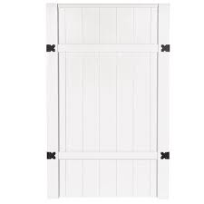 Veranda 3 1 2 Ft W X 6 Ft H White Vinyl Windham Fence Gate 181974 The Home Depot Fence Gate Vinyl Fence Bamboo Fence