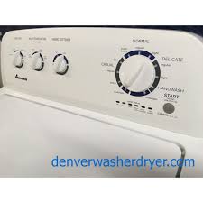 The difficulty well be reaching the door . Amazing Amana Washer Dryer Set Full Sized Electric 1 Year Warranty 3709 Denver Washer Dryer