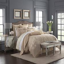 Comforter Sets Abrielle Champagne 4 Piece Reversible Comforter Set By Waterford Latest Bedding Magnolia Homes Home Decor Magnolia Homes Paint