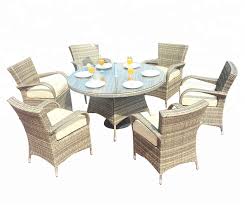 Wicker is stain, water, uv, crack, and split resistant. Moda Outdoor Wicker Round Garden Furniture Set Glass Dining Table And Chairs Buy Wicker Dining Table Outdoor Garden Furniture Patio Wicker Furniture Product On Alibaba Com