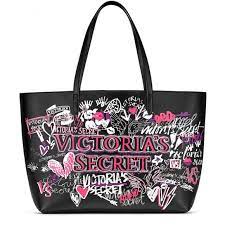 Victoria's Secret | Bags | Bnwt Victorias Secret Graffiti Tote Bag Set |  Poshmark