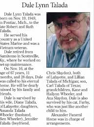 Obituary for Dale Lynn Talada (Aged 67)