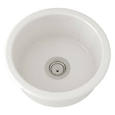 We chose it because it had an offset drain, could be reversed (finished on both sides), was see and discover other items: Rohl Discontinued Allia Fireclay Round Single Bowl Bar And Food Prep Sink Pergame Model Number 6737 68 The House Of Rohl