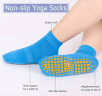 sixwipe 4 Pairs Non Slip Grip Socks, Anti Slip Socks with Cushion, Full Toe  Ankle Fall Prevention Grip Socks, Non Skid Socks for Yoga, Pilates, Dance,  ...