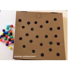 El Goz Koordinasyon Oyunu Renkli Ponponlari Yerlerine Takma Nefesleetkinlik Montessorianneleri Montessoriactivity