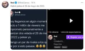 Ibai llanos le propuso a su amigo organizar una velada de boxeo, donde pelearan de una forma un poco más profesional, y crear así algo único en la plataforma de twitch. Historicos Combates De Boxeo En Twitch Ibai Llanos Competira En 2022