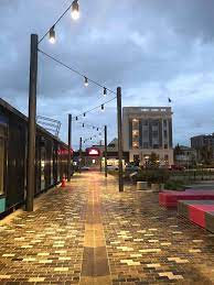 By Srs Group Nz Catenary Lighting Tuam St Christchurch Urban Lighting Design Landscape Lighting Design Outdoor Lighting