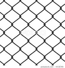 Chain Link Fence Vector Stock Illustration 9918789 Pixta