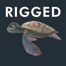 Turtle Karetta 3d Turtle Cartoon 3d Model