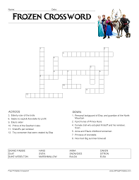 Easy disney crossword puzzles printable. Looking For A Frozen Crossword Download This Disney Frozen Crossword Template And Play It Directly Crossword Puzzle Printable Crossword Puzzles Word Puzzles