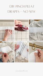 How To Diy Pinch Pleat Drapes No Sew
