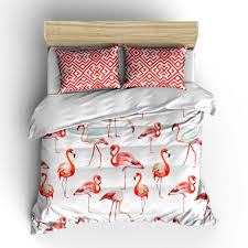 Helen George Cift Kisilik Nevresim Takimi Flamingo Bed Bed Pillows Pillows