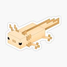As part of the minecraft 1.17 caves & cliffs update, the axolotl is an aquatic animal usually found in caves. Minecraft Axolotl Stickers Redbubble