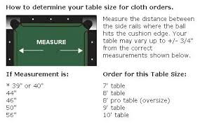 Pool Table Felt Cloth Sizing Pool Table Felt