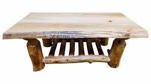 (illinois) 7 different wood species in 20+ finish options available Aspen Coffee Table Ez Mountain Rustic Furniture