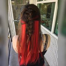 Bright Fiery Red Hair Crescent With A Lovely Braid Fiery Red Hair Hair Studio Hair Color