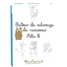 Une grande collection de pages à colorier pour les filles de 7 ans. Cahier De Coloriage De Vacances Fille 1 Sur Tete A Modeler