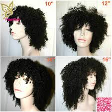 Mongolian afro kinkys curly human hair 3 bundles 4b 4c afro kinkys bulk human hair weave weft for black women natural black 8 10 12 inch. Short Afro Curly Full Lace Human Hair Wigs With Baby Hair Virgin Brazilian Curly Wigs Afro Kinky Curly Lace Front Wig With Bangs Hair Lace Wig Hair Wig Manufacturershair Clasp Aliexpress