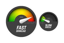 The amount of memory your com. Fast And Slow Speedometers Stock Vector Illustration Of Good 115172867