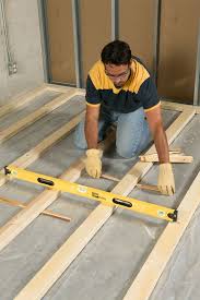 How To Install Framing For Sleeper Floors Floor Insulation Basement Ceiling Waterproofing Basement