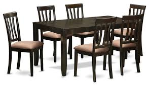 We specialize in furniture sets that are unique and gorgeous. 7 Piece Formal Dining Room Set Kitchen Table With Leaf 6 Chairs Transitional Dining Sets By Bisonoffice Houzz