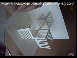 Do this four times till it looks like the fractal antenna. 14 How To Make An Amazing Cubes Pop Up Card Origamic Architecture Youtube